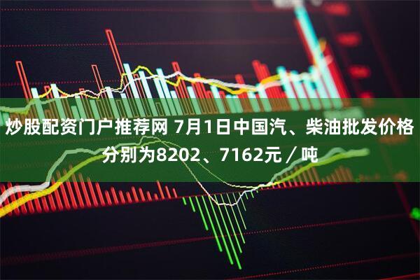 炒股配资门户推荐网 7月1日中国汽、柴油批发价格分别为8202、7162元／吨